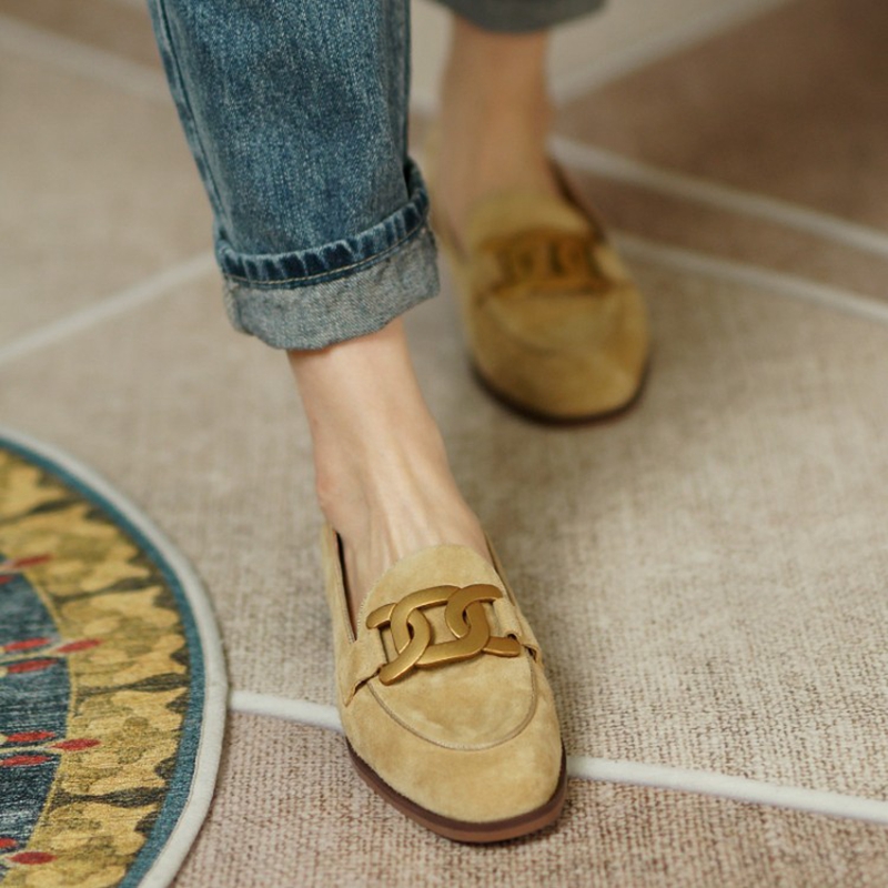 Mocasines de cuero de ante par - Women'S Shoes reseña y precio