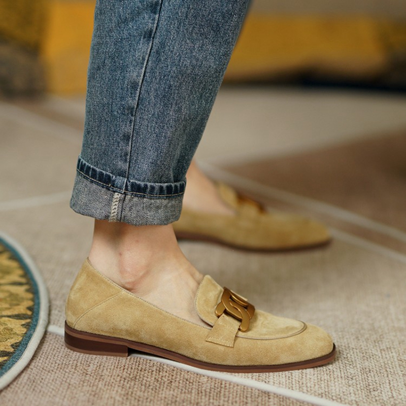 Mocasines de cuero de ante par - Women'S Shoes reseña y precio
